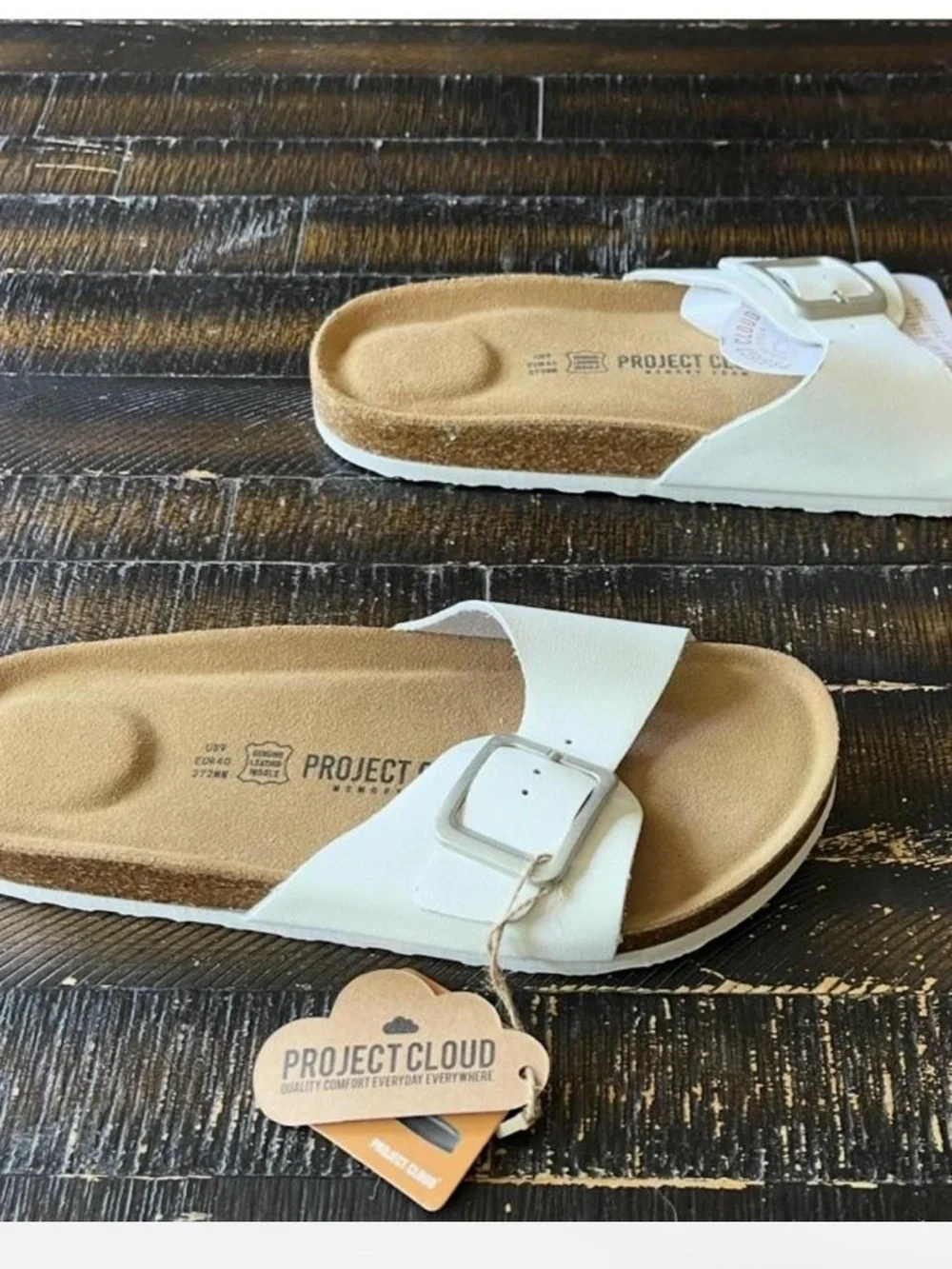 White Project Cloud Women's Sandals NWT